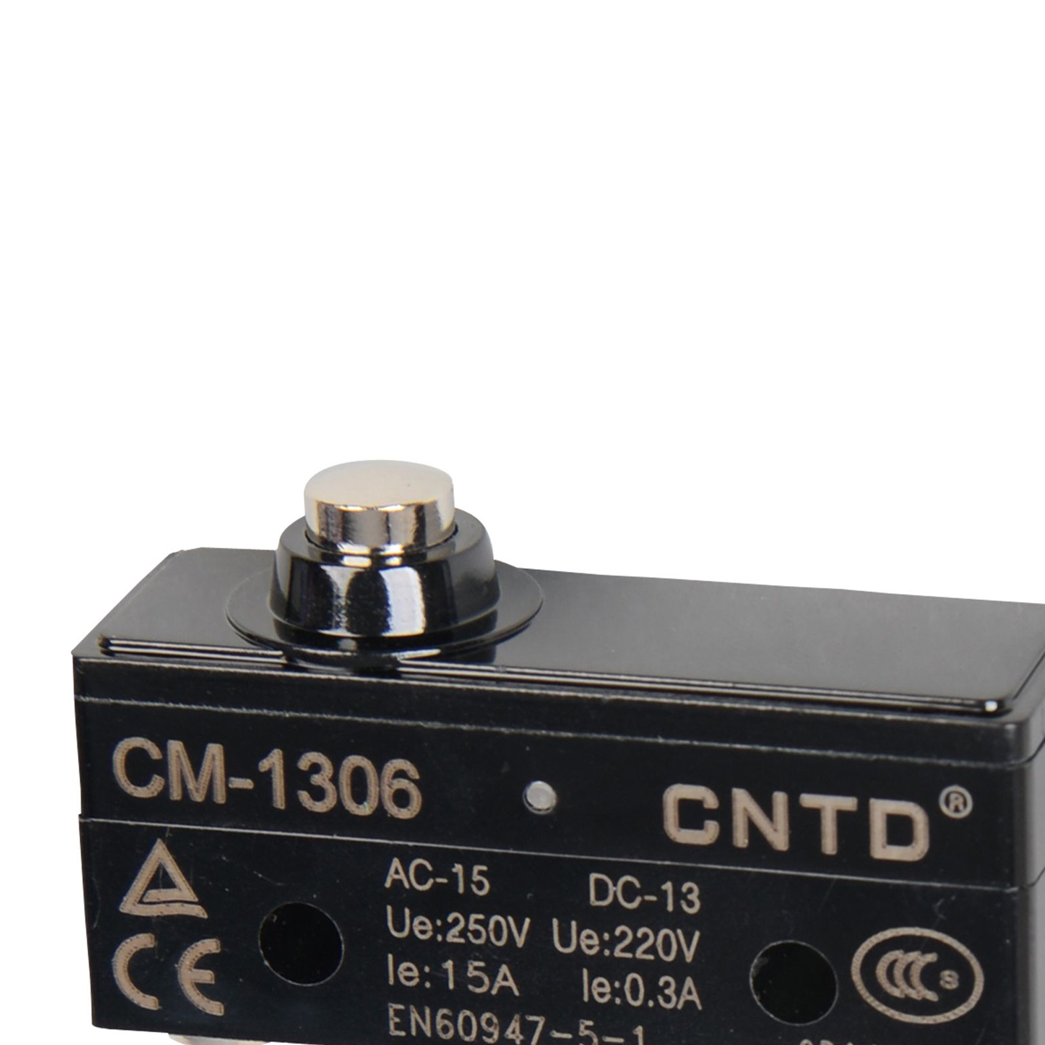 CM 1306 / Micro switch fim de curso acionamento tipo pino metal 15A/250V - Imagem 2