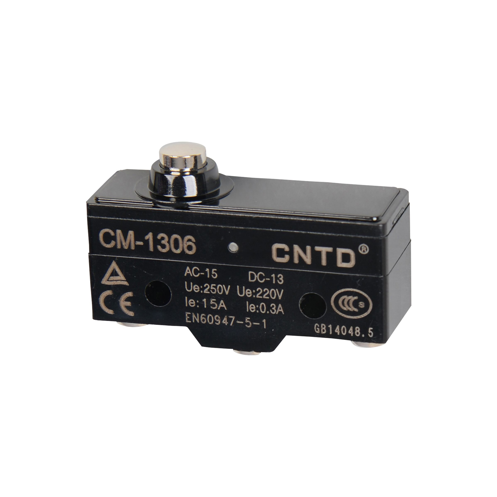 CM 1306 / Micro switch fim de curso acionamento tipo pino metal 15A/250V