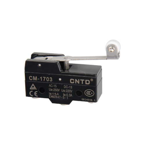 CM 1703 / Micro switch fim de curso acionamento tipo pino haste longa com roldana 15A/250V