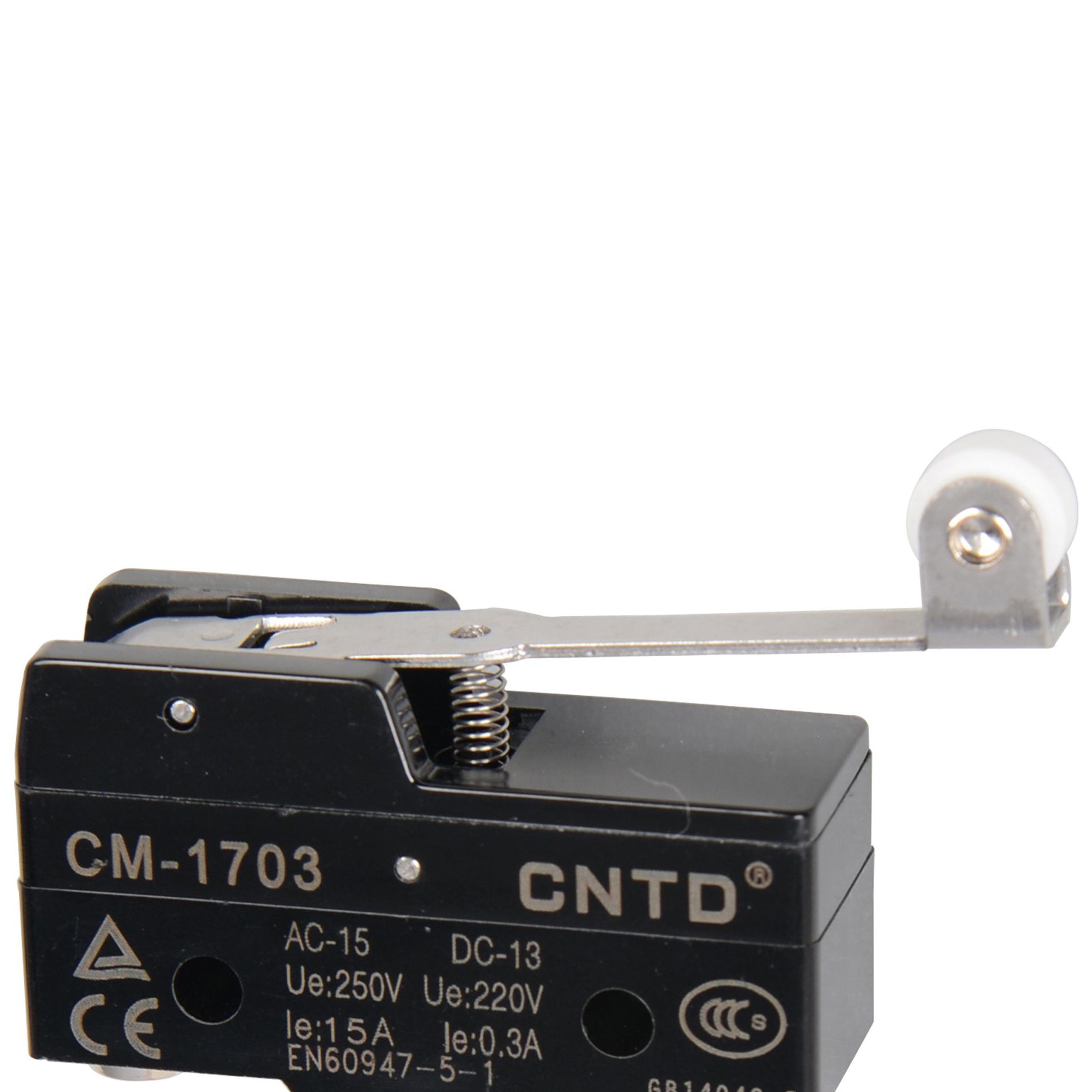 CM 1703 / Micro switch fim de curso acionamento tipo pino haste longa com roldana 15A/250V - Imagem 2