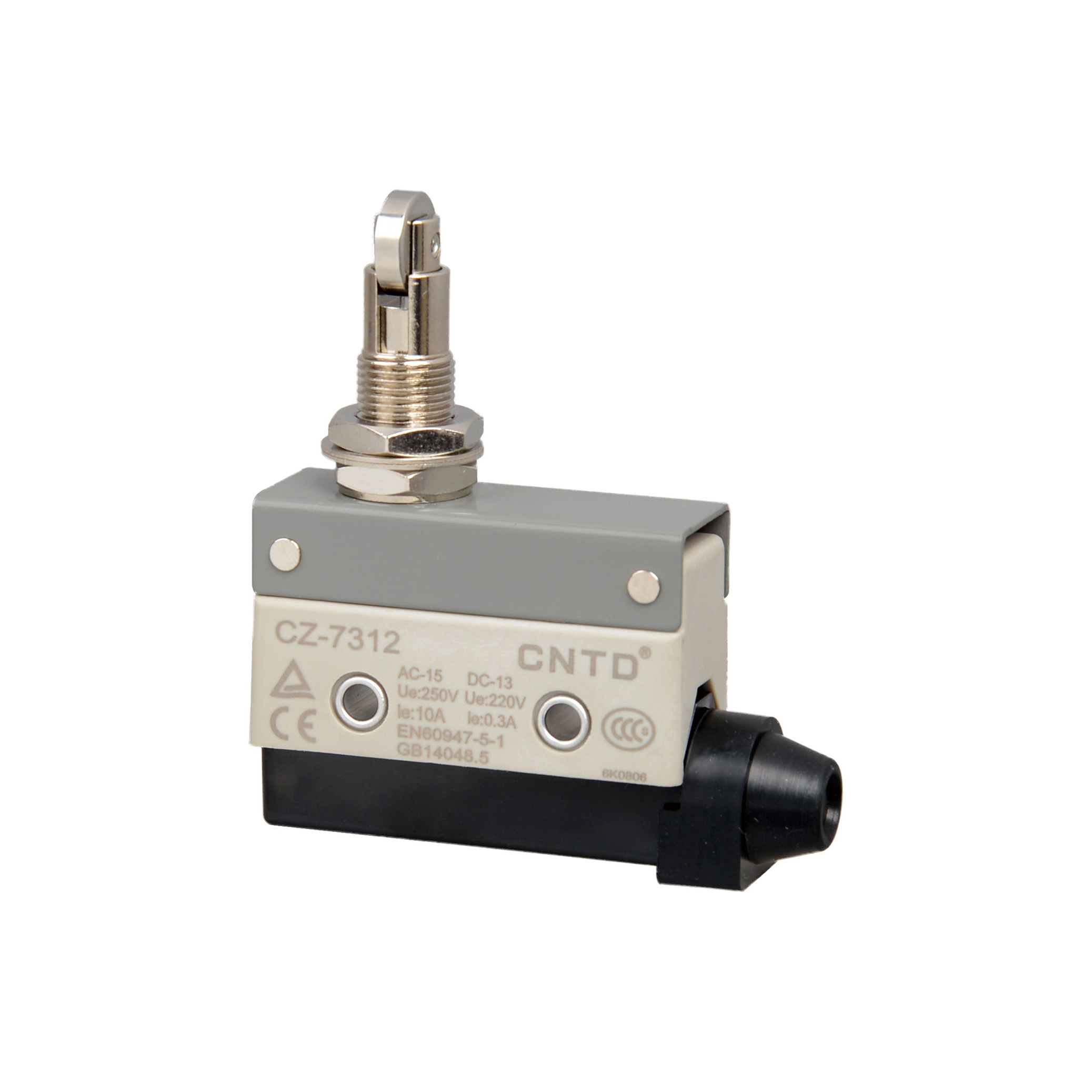 CZ 7312 / Micro switch fim de curso acionamento tipo roldana 1NA/1NF 10A/250V IP40