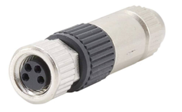 CONECTOR M8 FEMEA 4 POLOS 0.14 - 0.34MM