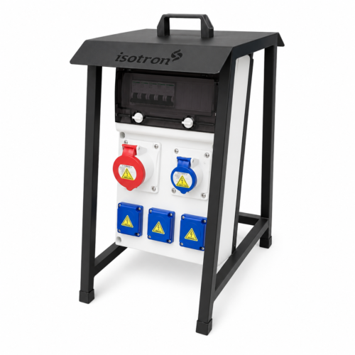 Quadro Robô de Tomadas com Cavalete e Pingadeira 5 Saídas | 1x 3P+N+T 32A + 1x 2P+T 16A + 3x NBR 20A | IP66