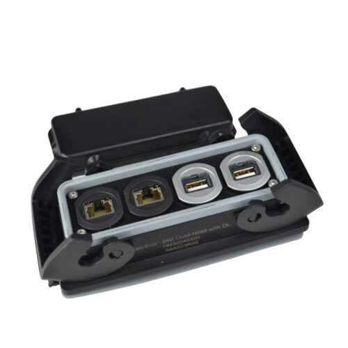 TOMADA COM 2XRJ45 + 2XUSB (BASE PAINEL C/ TAMPA 24B HAN ECO)
